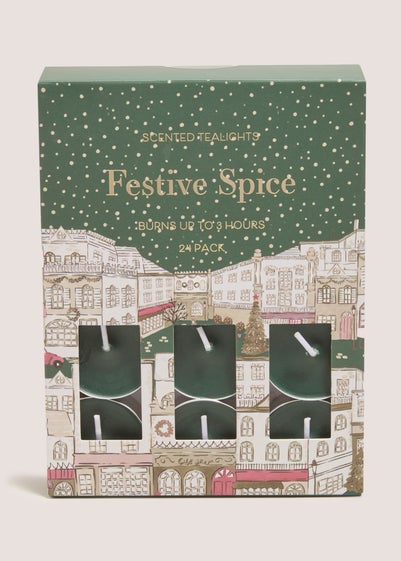 Festive Spice Green Tlights