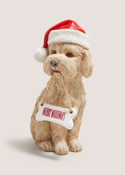 Xmas Cockapoo Ornament Sign (6.2cmx 9.5cm x15cm)