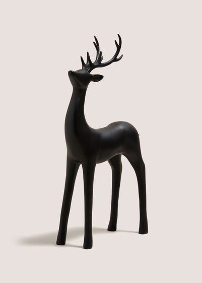 XL Black Stag Ornament (22x8.5x42cm)