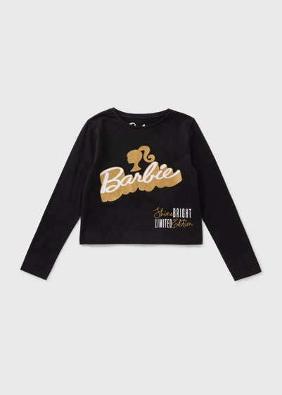 Barbie Kids Black Long Sleeve Top (4-13yrs)