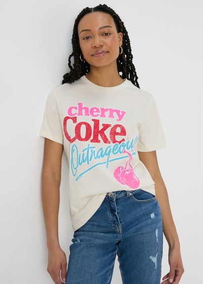 Cream Cherry Coke T-Shirt