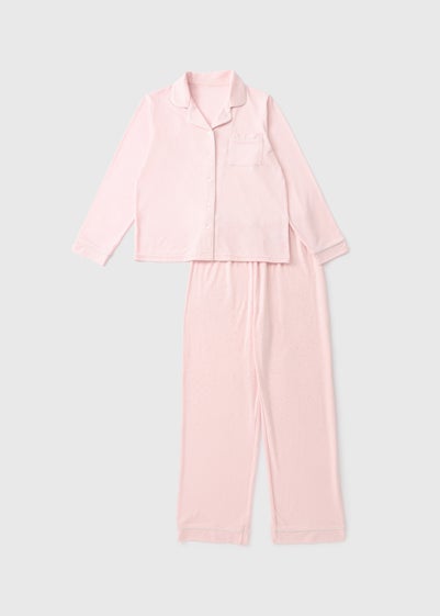 Girls Pink Shimmer Pyjama Set (7-13yrs)