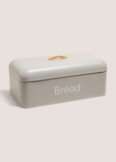 Grey Speckled Bread Bin