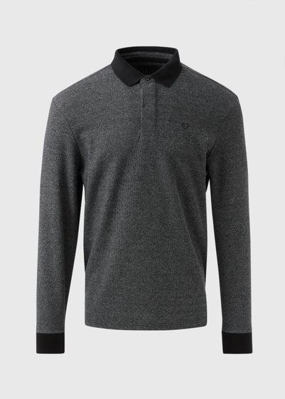 Lincoln Grey Long Sleeve Polo Shirt