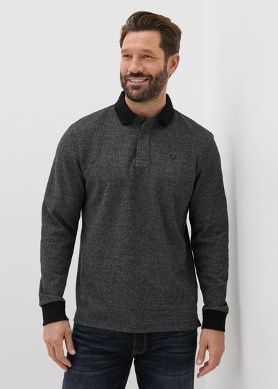 Lincoln Grey Long Sleeve Polo Shirt