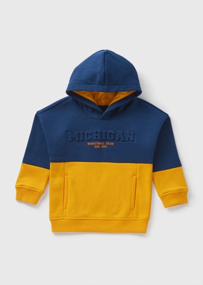 Boys Yellow Michigan Hoodie (1-7yrs)