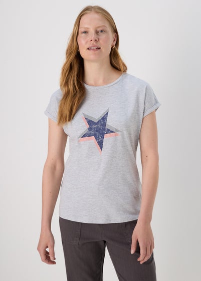 Grey Star Graphic T-Shirt