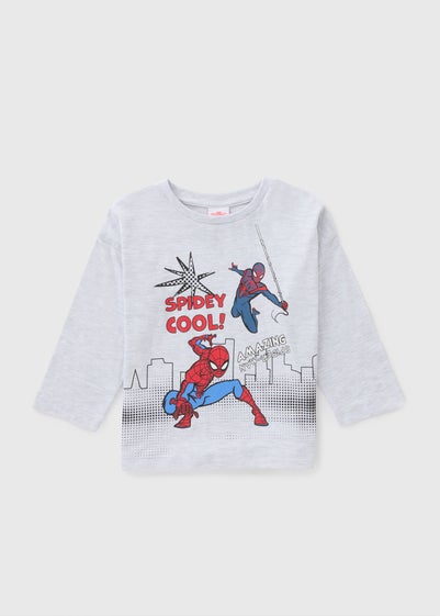 Marvel Kids Grey Spider-Man T-Shirt (1-7yrs)