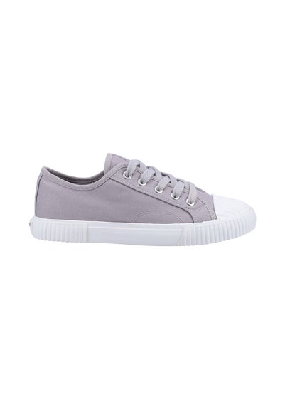 Hush Puppies Grey Brooke Canvas Trainer