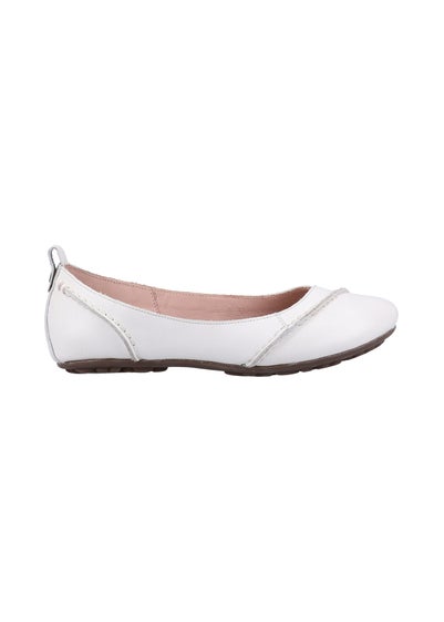 Hush Puppies White Janessa Ballerina