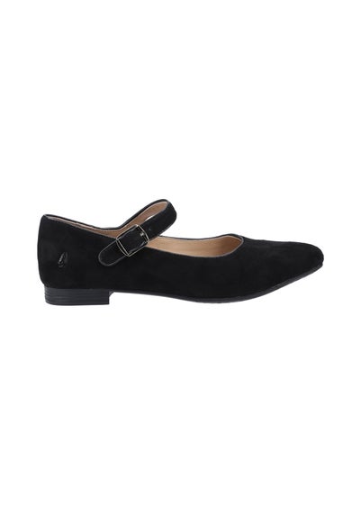 Hush Puppies Black Melissa Strap Shoe