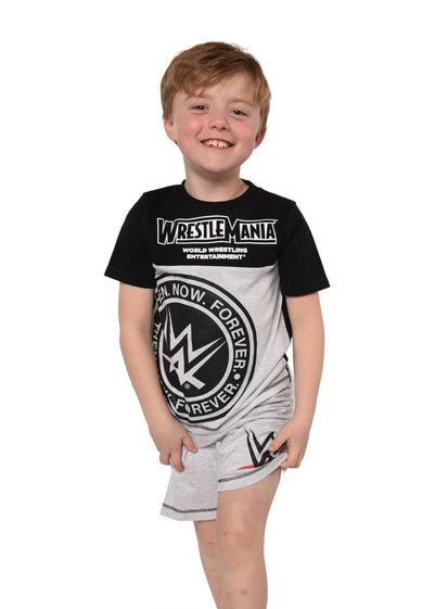 WWE Black Boys Short Pyjama Set (6-10 yrs)