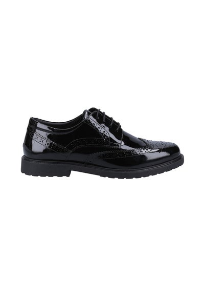 Hush Puppies Glossy Black Verity Brogue