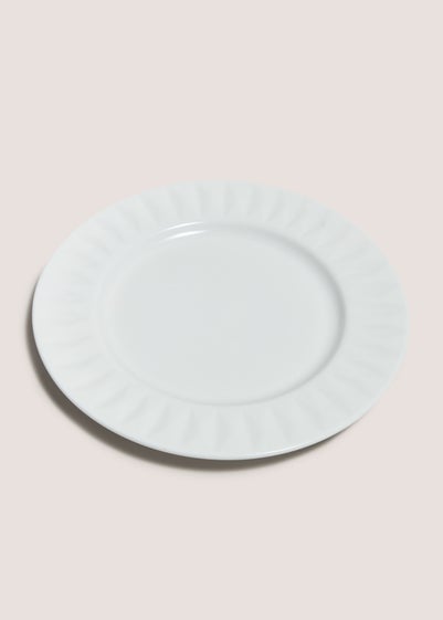 White Textured Side Plate