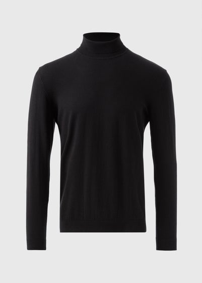 Black Roll Neck Jumper