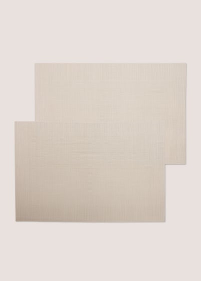 2 Pack Neutral Textured Placemats