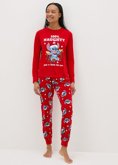 Winter Poem Christmas Stitch Red Pyjama Set