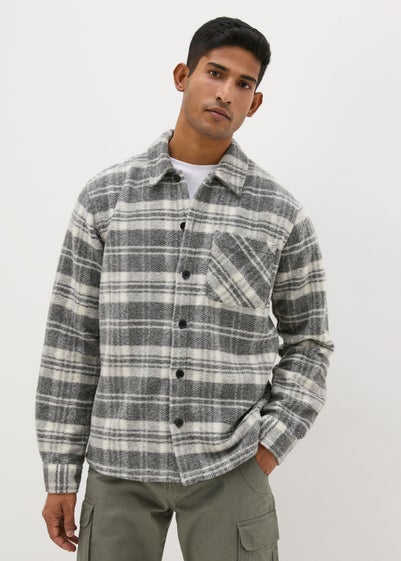 Grey Check Cosy Shacket