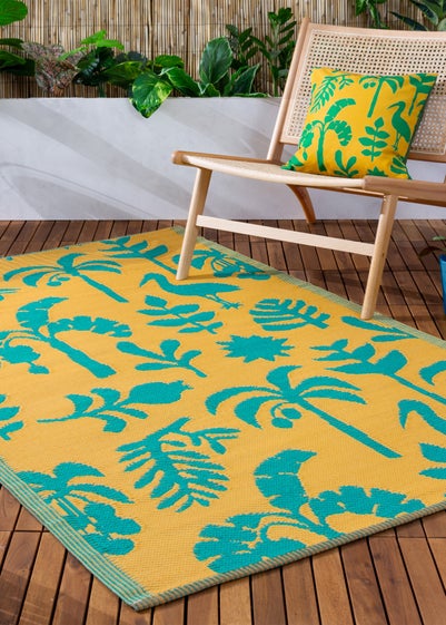 furn. Yellow Marula Outdoor 100% Recycled Rug (120 x 180cm)