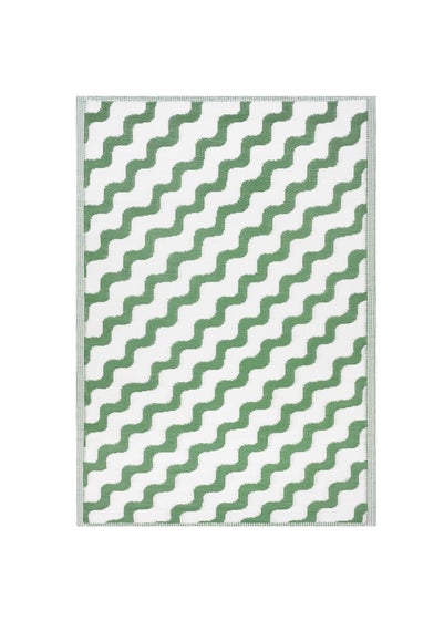 furn. Green Wave Outdoor 100% Recycled Rug (120 x 180cm)