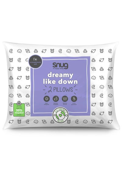 Snug 2 Pack Dreamy Like Down Pillows