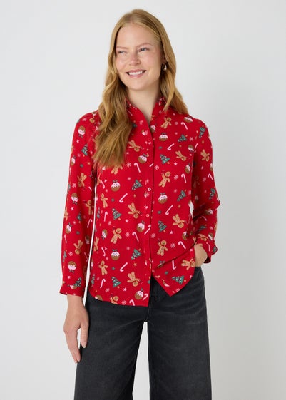 Red Christmas Gingerbread Shirt