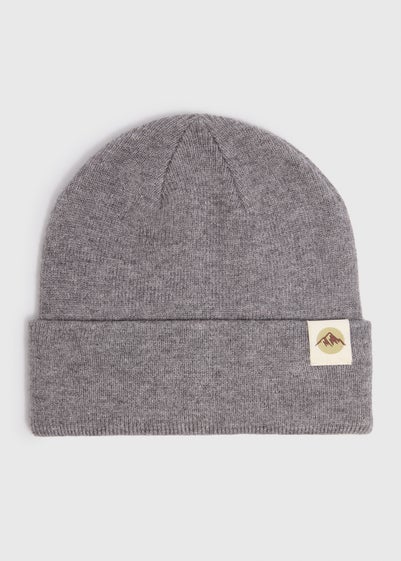 Grey Badge Beanie