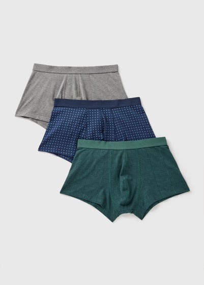 3 Pack Multicolour Grid Hipsters