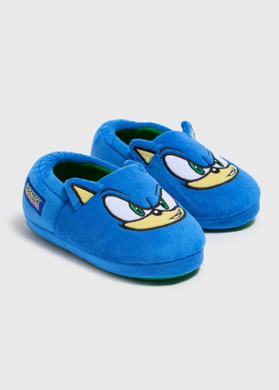 Sonic Boys Blue Slippers (Younger 10-Older 6)