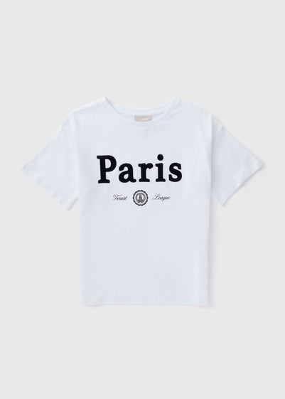 Girls White Paris Olympic T-Shirt (7-15yrs)