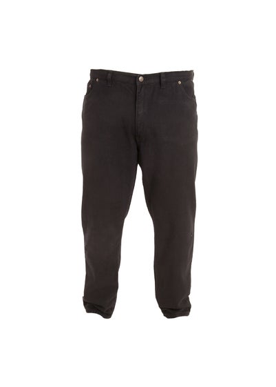 Duke Black Kingsize Albert Open Hem Jogging Bottoms Matalan