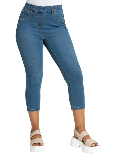 Roman Denim Petite Stretch Crop Denim Jegging