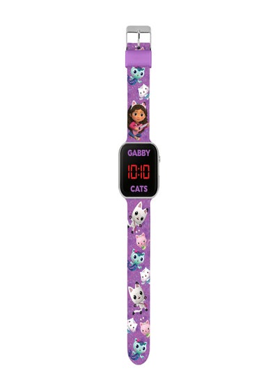 Purple Gabby Printed Strap LED Watch