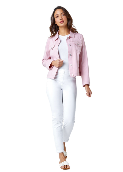 Roman Light Pink Stretch Pocket Detail Jacket