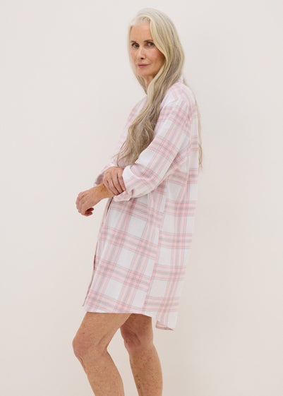 Pink Check Nightshirt - M Tick Approved