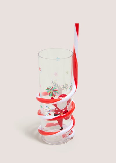 Christmas Twist Straw Cup