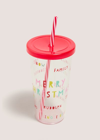 Christmas Soda Cup (6.5cm x 6.5cm x 22cm)