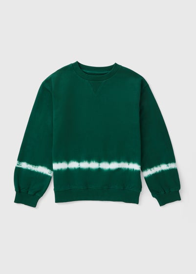 Boys Green Tie Dye Sweatshirt (7-15yrs)