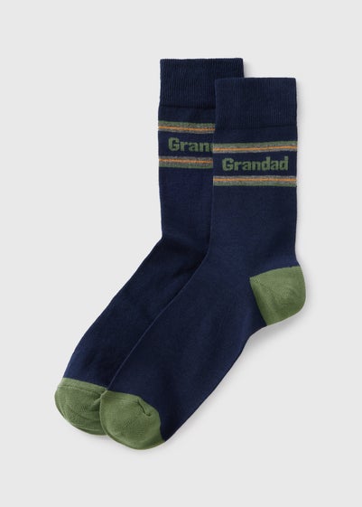 Navy Grandad Socks