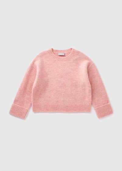 Girls Pink Knitted Jumper (7-15yrs)