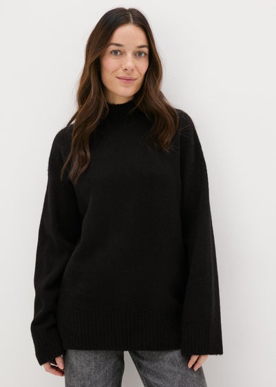 Black High Neck Jumper