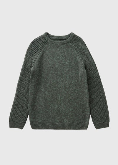 Boys Khaki Knit Jumper (7-15yrs)