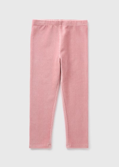 Girls Pink Cord Leggings (1-7yrs)