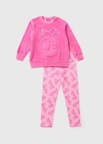 Barbie Kids Pink Embossed Pyjama Set (4-13yrs)