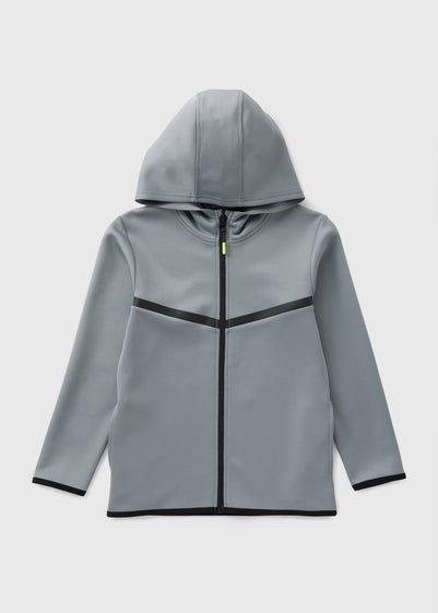 Boys Grey Zip Through Jacket (7-15yrs)