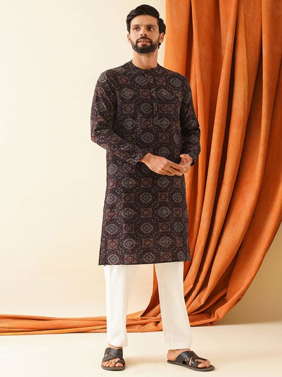 Jaypore Men Black Kurta - 44