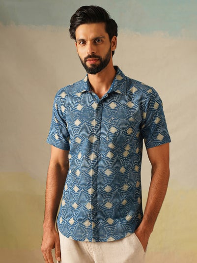 Jaypore Men Blue Shirt - 46