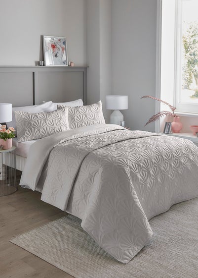 Serene Cavali Pinsonic Silver Duvet Cover Set