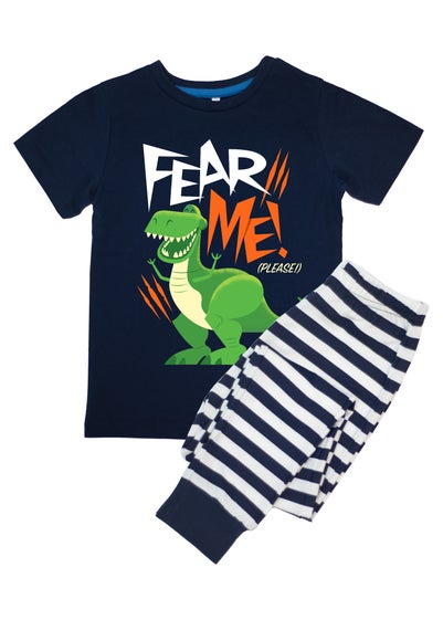 Disney Toy Story Fear Me Kids Navy Stripes Pyjamas (3-8 Years)