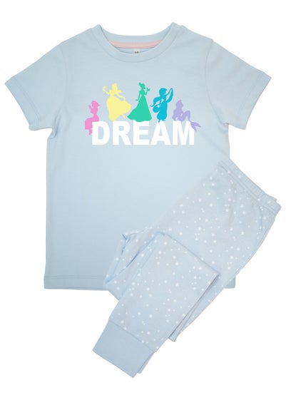 Disney Kids Baby Blue Princess Dream Stars Pyjamas (3-8 Years)